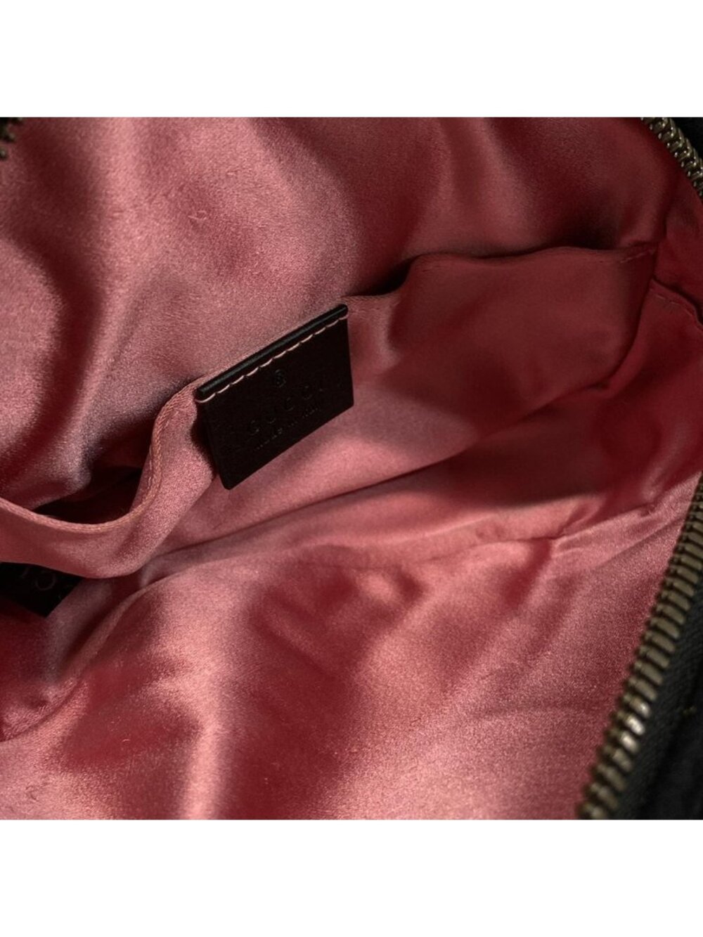 Gucci Waist Pouch GG Marmont Black Leather - Picture 7 of 15